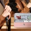 Portable Double-Layer Hair Tool Storage Bag Partitioned Organizer for Hairs Dryer, Hair Curler and Straightener