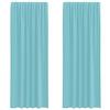 VidaXL Voile Curtains with Rod Pockets 2 Pcs Turquoise, Net Curtain, Sheer Curtain, Window Voile, 4102240