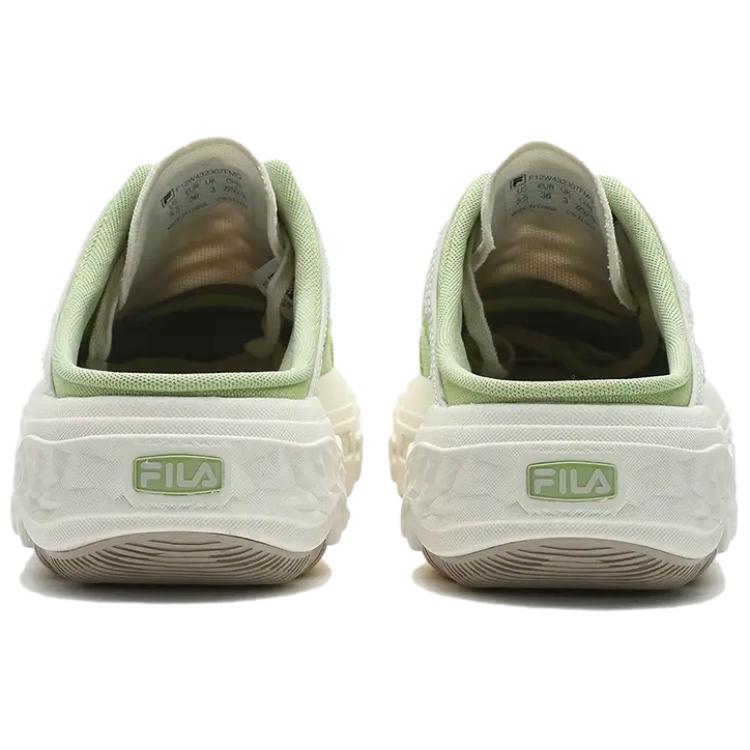 Fila Rock Mule Shoes Durable Lightweight Low-Top Canvas Shoes Women mules Margarita-Green F12W432307FMG