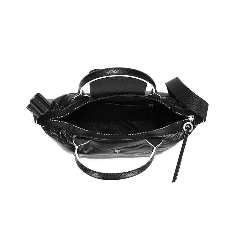 New LONGCHAMP Le Pliage Nylon Canvas Dumpling Bag, Crossbody Handbag Small Women's Black 1512HYA001