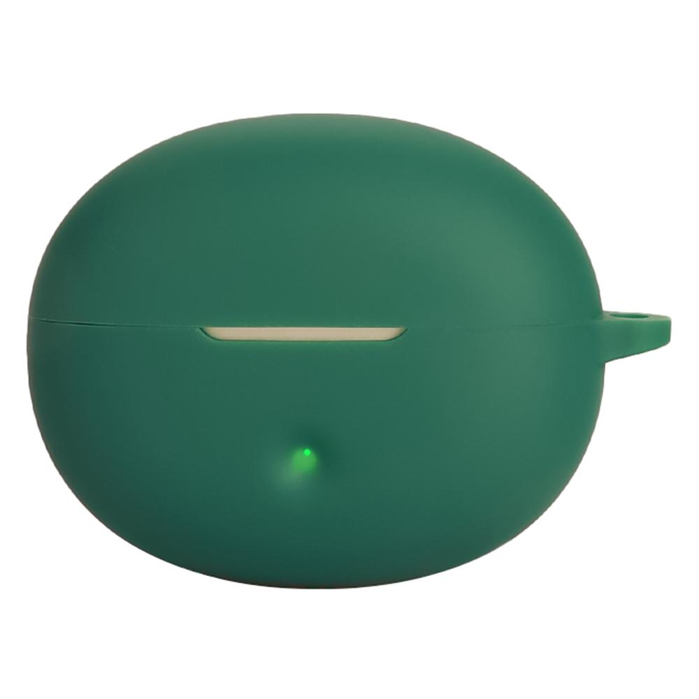 For QCY Crossky C50 Silicone Case Wireless Earphones Protective Cover with Anti-Lost Buckle