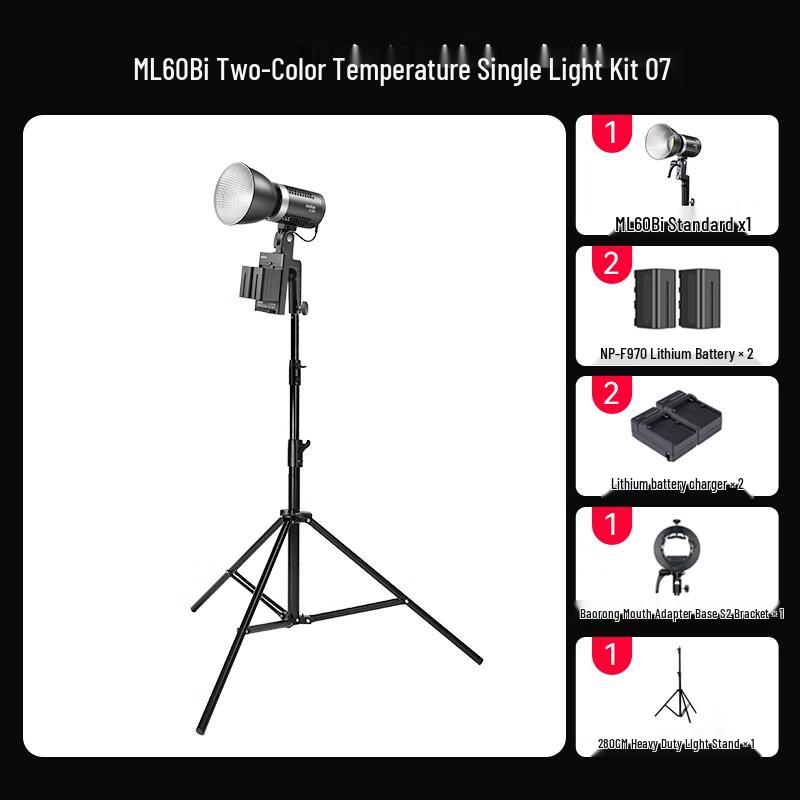 

Godox ML60Bi Bi-Color LED Video Light