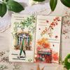 6Sheets Branches Leaves Stickers Embelishment Collage Stickers Plant Flowers for Scrapbooking Junk Journal Diary Stickers