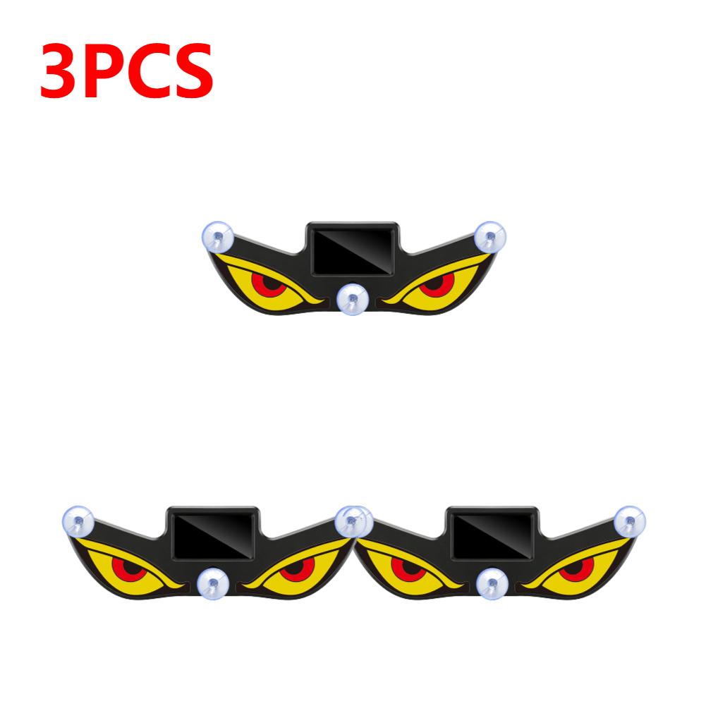 1-5pcs Car LED Devil Eyes Light Decorative Lights USB Warning Lights Dynamic Demon Eye Lights Atmosphere Light Auto Accessories