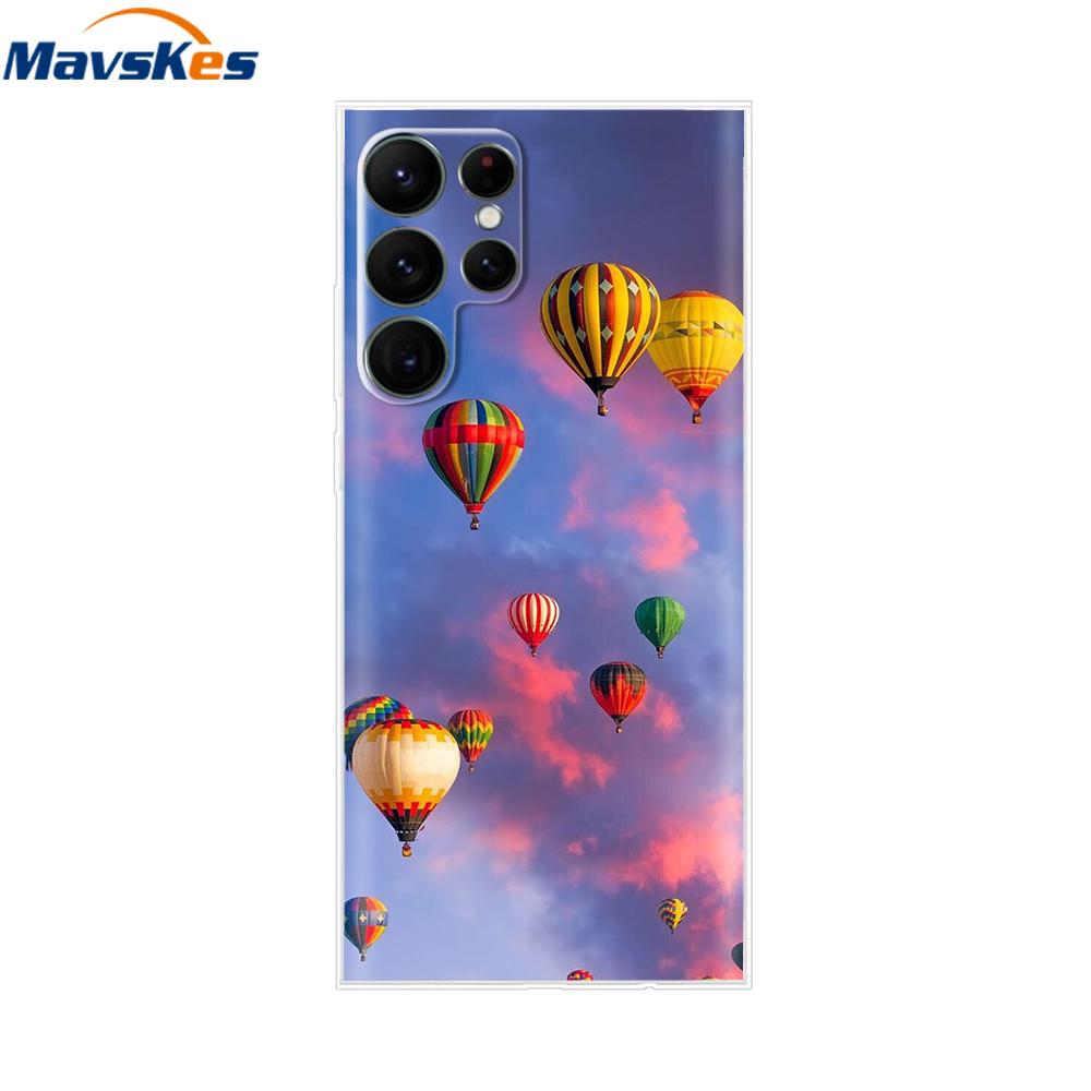 For Samsung Galaxy S22 Case S22 Ultra Transparent TPU Soft Silicon Cover For Samsung S22 Plus GalaxyS22+ Back Cases Phone Bumper