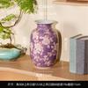 Chinese Blue and White Porcelain Ceramic Vase Colored Handmade Rose Ceramic Jar Flower Vase Flowerpot Home Decoration
