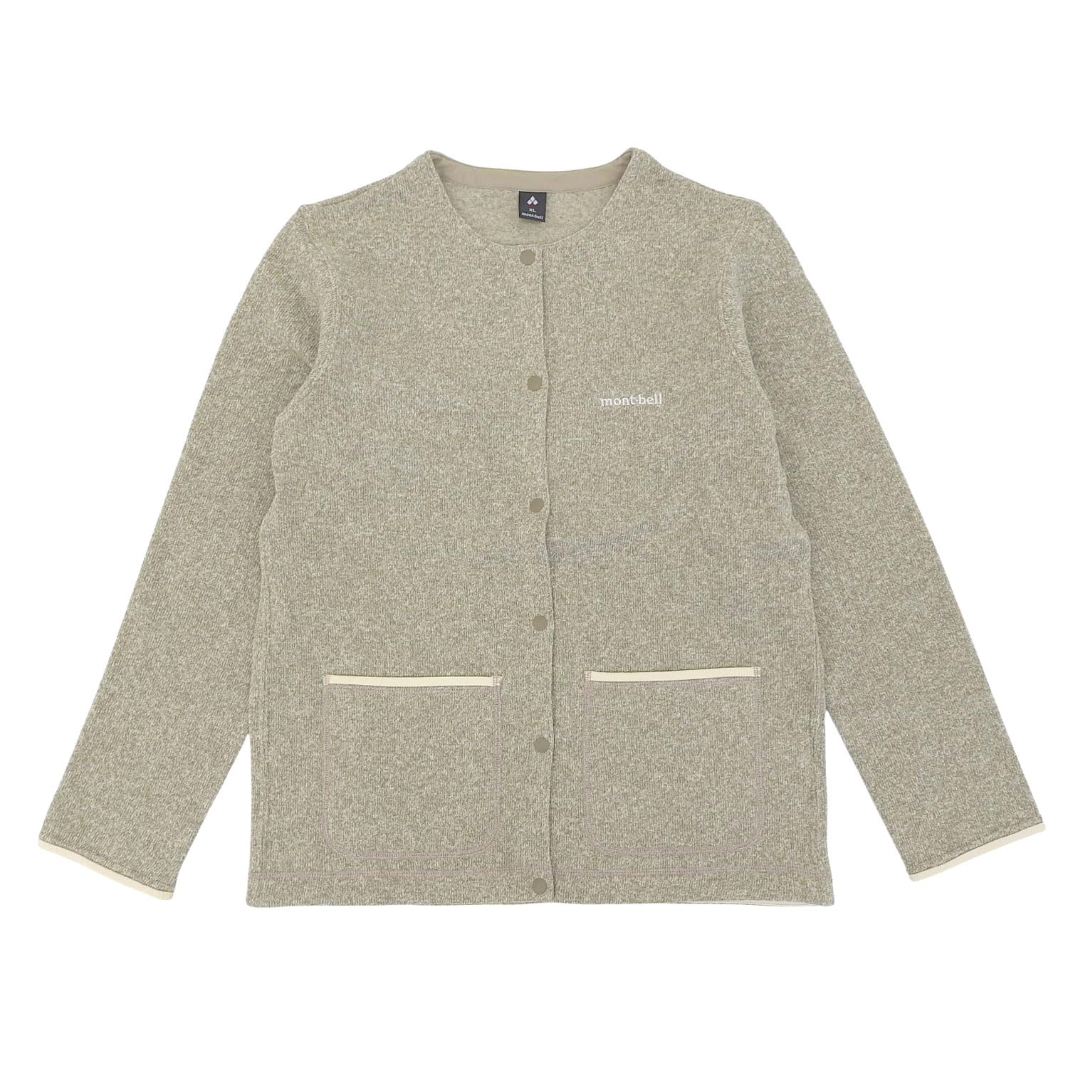 montbell clima plus knit cardigan women s ivory xs