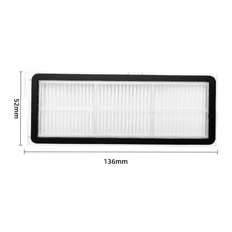 B02C-6PCS Washable Filter Hepa Filter For Roborock Q Revo Maxv / Roborock P10 Pro Robot Vacuum Cleaner Replacement Parts Accesso