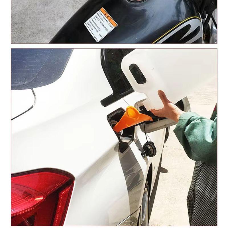 Car Refueling Longer Funnel Anti-splash Plastic Auto Long Mouth Oil Funnels Engine Funnel Motorcycle Refueling Car Accessories