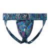 Jockstraps JOCKMAIL Fashion Low Waist Sexy Men's Underwear Gradient Colored Faux Leather Material Fabric Underpants
