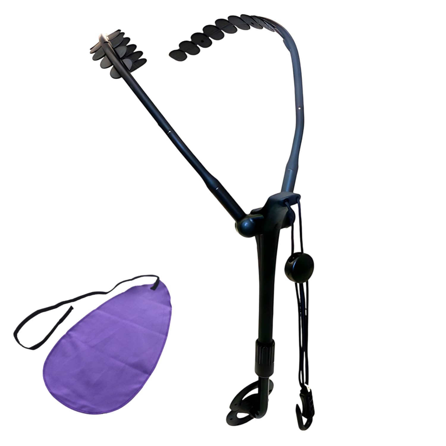 

Neck-safe saxophone strap, reduces strain on the neck and shoulders, adjustable, includes dedicated storage case, fits alto and tenor saxophones
