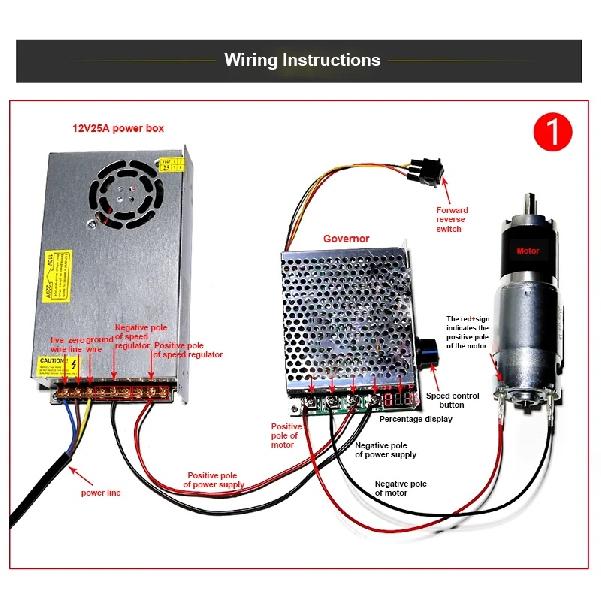 45mm 997 planetary gear DC reduction motor 12V 24V speed regulation high-power high low speed 17-3250rpm high torque 210KG motor