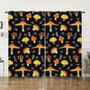 Curtains Mushroom Sunshade Digital Printing Curtains Blackout No Punching Bedroom Living Room Universal