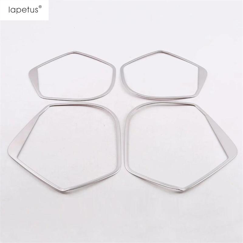 Car Inner Door Speaker Stereo Audio Sound Loudspeaker Frame Cover Trim Stainless Steel Accessories For Cadillac XT4  -