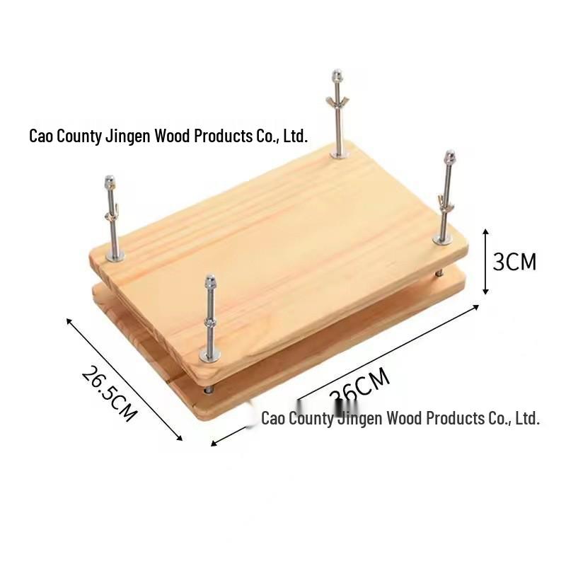 Wooden Bookbinding Kit: Beginner's Set for Ancient Book Restoration and Paper Pressing
