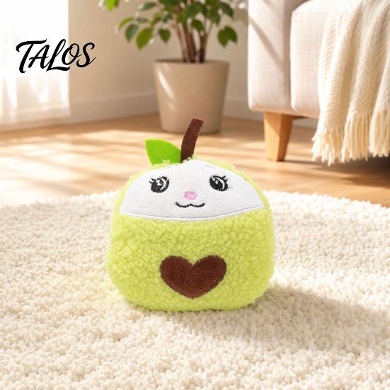 BB Sound Dog Toy Plush Toy, Squeaky Stuffed Puppy Cartoon Fruit Shape, Cute Kitten Durable Chew-Resistant Soft Pet for Dogs Stress Relief Interactive