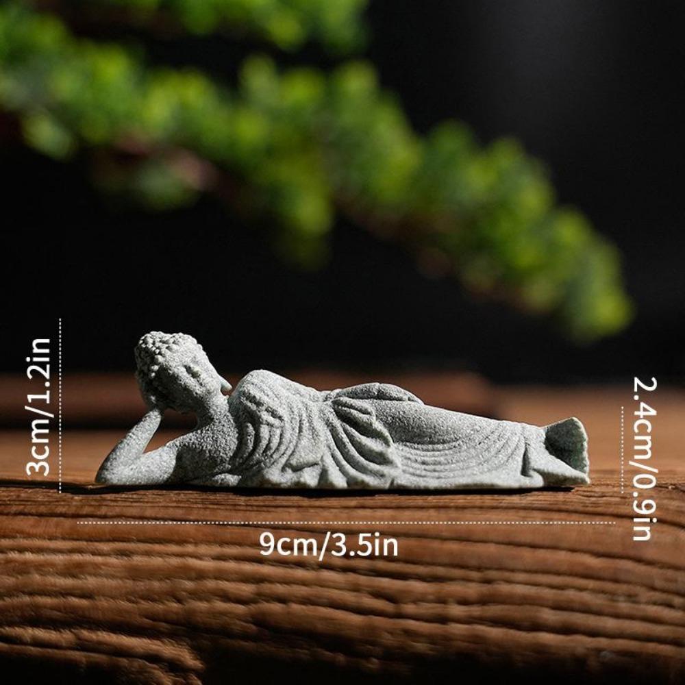 Buddha Statue Desk Accessorie Interior Accessories Buddhism Figurine Garden Statue Ornament Fish Tank Coffee Table Decor Buda