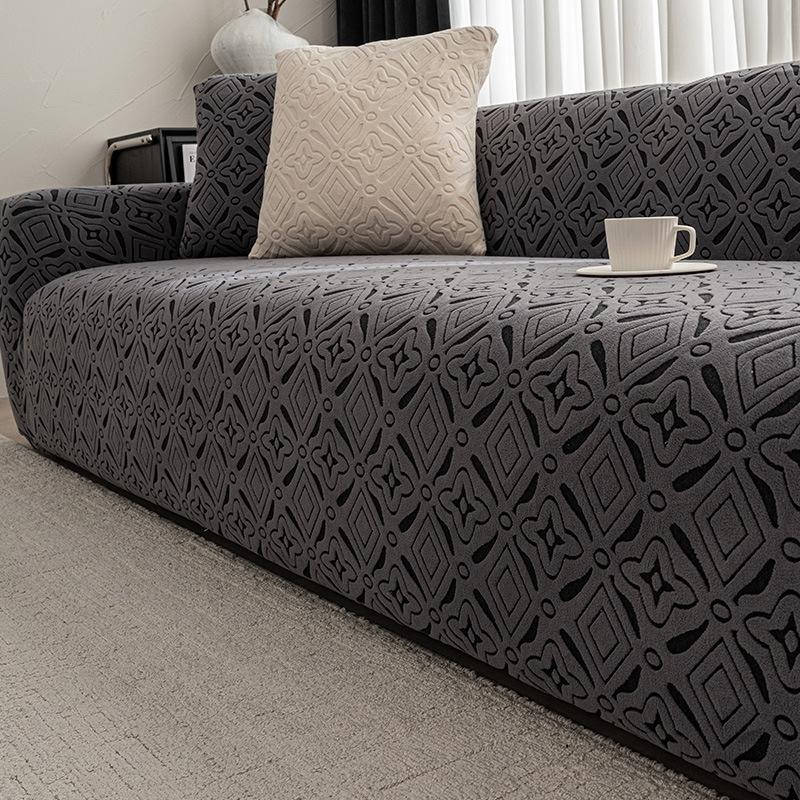 

Jacquard Velvet Sofa Cover All Purpose Simple Modern Elastic Cushion Easy To Clean Anti Cat Scratch Anti Slip Sofa Cover 90-140cm