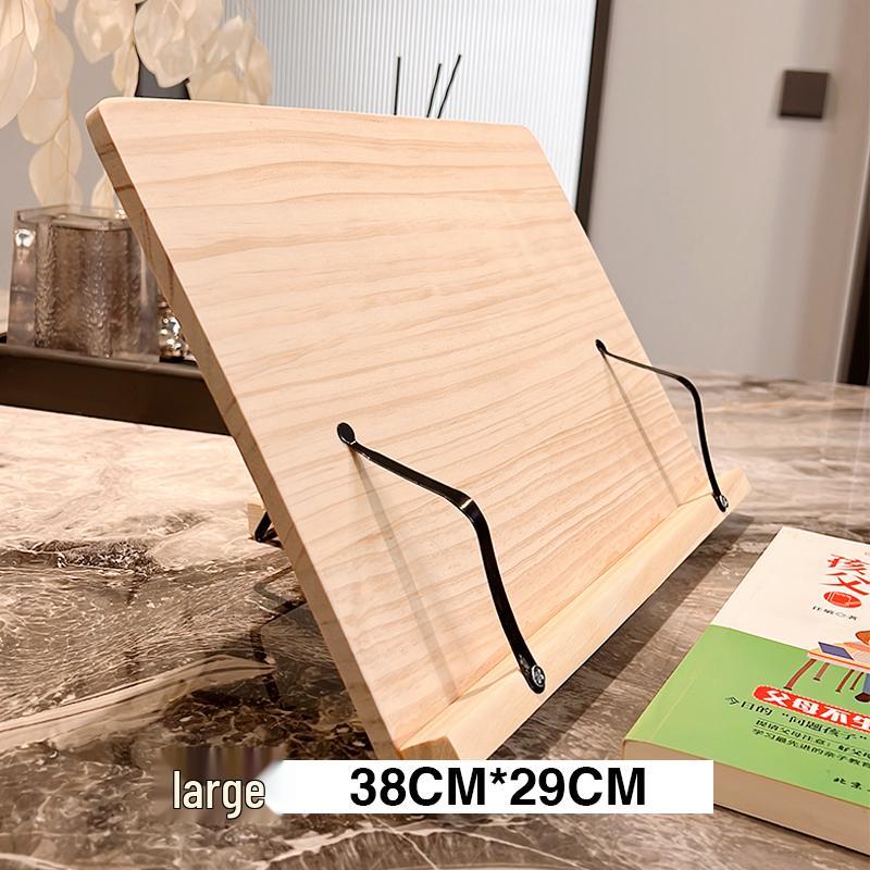 Adjustable Solid Wood Reading Rack for Students & Adults