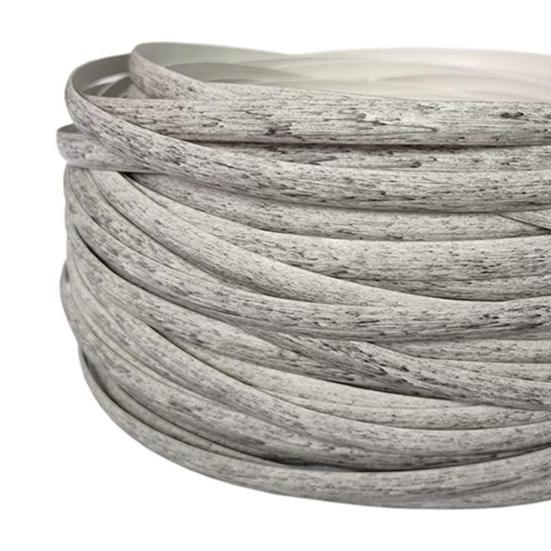 120FT Wicker Repair Kit Synthetic Embossing Rattan Fix Materials Waterproof DIY Rattan Chair Basket Furniture Basket Repair Plastic Flat Wicker
