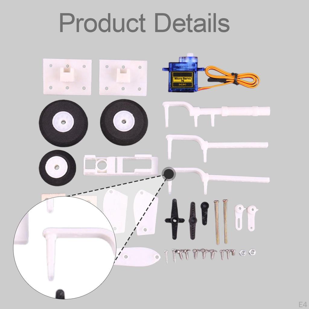 3 Sets Landing Gear Wheel Kit Model Airplane Accessories RC Spare Parts Nylon Shock Absorbing