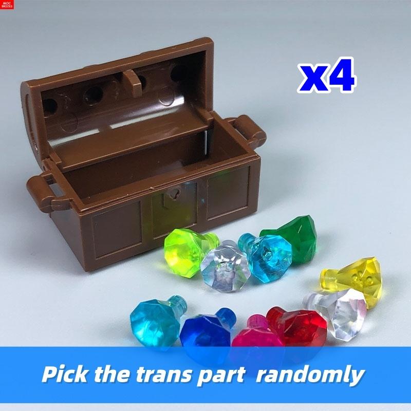 

Non-Toxic Moc Bricks Desert Hunting Gem Stone 30385 Diamond Gem 28556 30153 Treasure Box Accessories Building Blocks Educational Toy