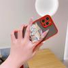 Korean Cute Cartoon for Magsafe Magnetic Phone Griptok Grip Tok Stand for iPhone 15 Foldable Wireless Charging Case Holder Ring Stand