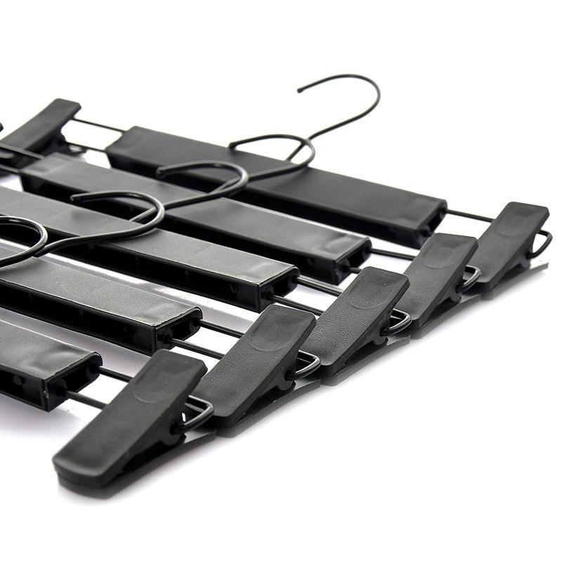 Trousers Hanger Rack Home Creative Mini Flocking Clothes Hanger Easy Hook Closet Organizer Hangers for Clothes Pants