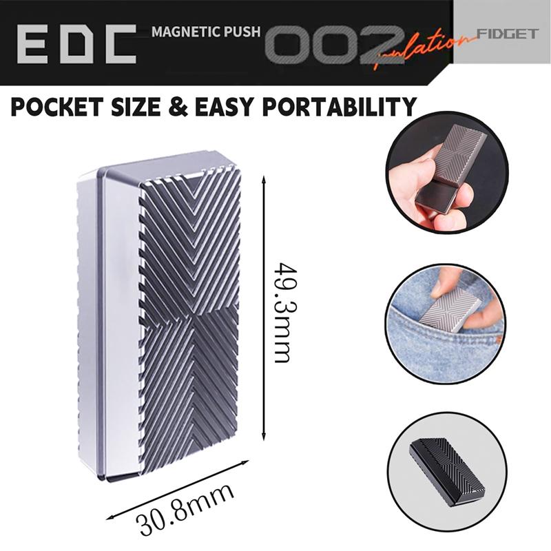 1pc Fidget Sliding Metal Fidget Toy Adult Operation Smooth, Charming Sound, Relieve Stress And Anxiety Adhd Desktop Toys