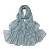 Plain Rhinestone Crystal Bubble Chiffon Hijab Shawls Long Bling Bling Wrap Ramadan Muslim Hijab Bufandas Women Islamic Turban