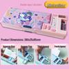 Creative Double-Sided Pencil Case with Calculator for Primary Students