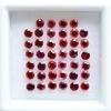50 Pcs Lot Natural Red Ruby Round Cut 5x5mm Certified Loose Gemstones