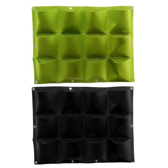 Wall Planting Bag Vertical Gardening Grow Bag Breathable Wall Planter with Multiple Pockets for Office Home Balcony Indoor