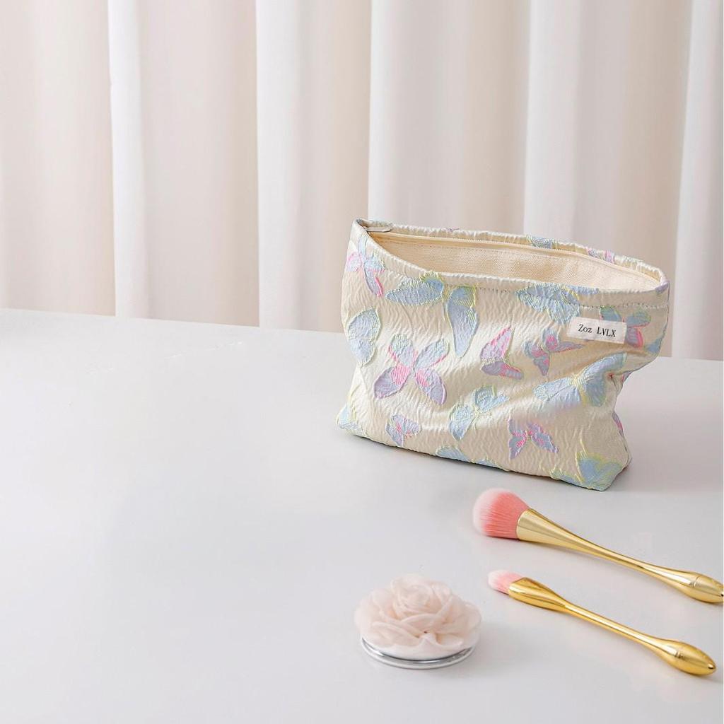 Colorful Butterfly Makeup Bag - High-End Portable Skincare & Cosmetic Organizer
