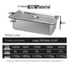DISHJOY Commercial Stainless Steel Food Pans