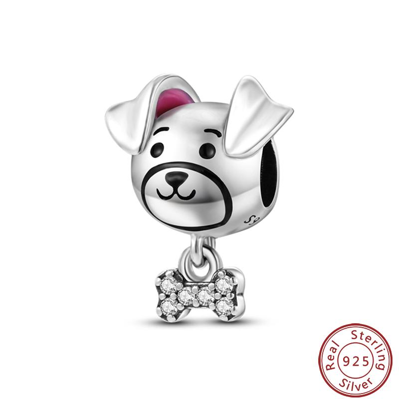 Simple Animal Series Copper Metal Dinosaur Elk Rabbit Trendy Charm Bead Components Bead Components 3mm Do It Yourself High Quality Fine High Quality