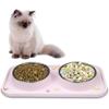Non-Slip Mat Pet Bowls Stainless Steel Pet Feeder Basin Dog Cat Food Bowl  for Kitten Puppy