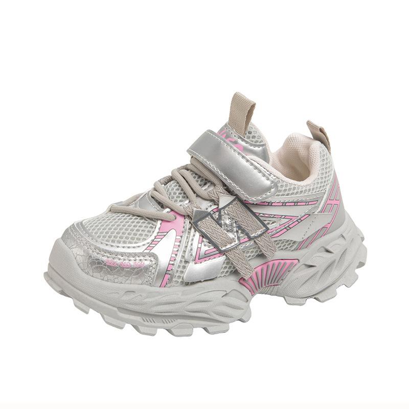 

Детские кроссовки-папы сетчатые дышащие кроссовки для девочек 2025 осень новые на мягкой подошве повседневная обувь для девочек одинарная обувь 31 yards inner length about 19.5CM