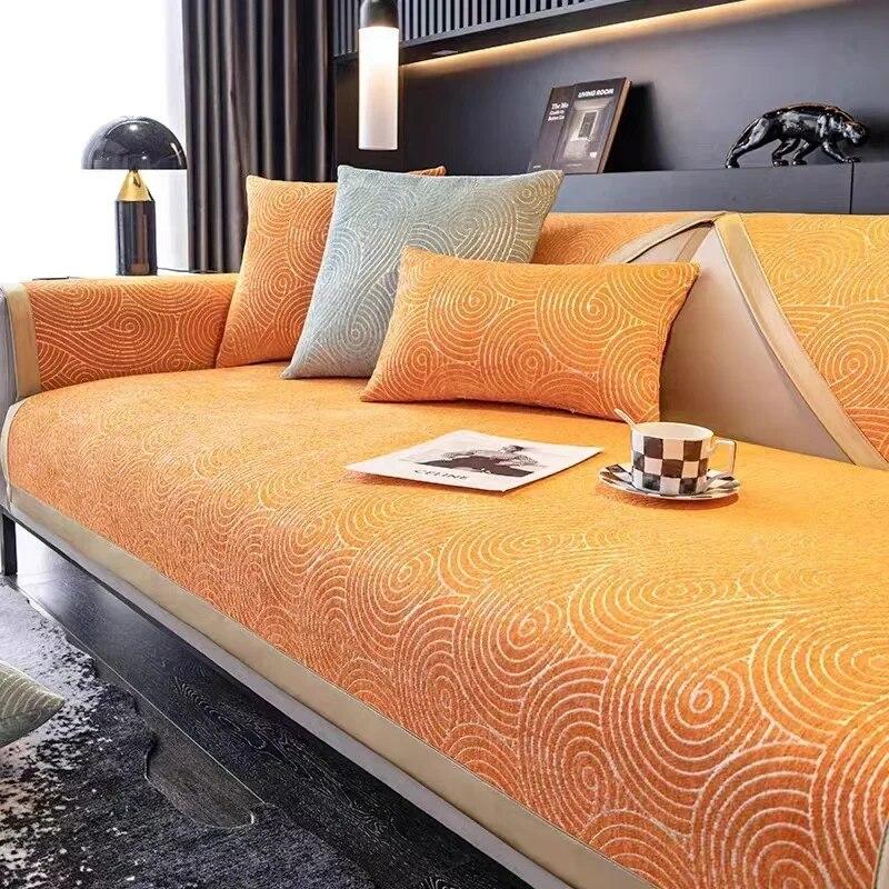 Sofa Cushion Four Seasons Universal Non-slip High-end Sofa Cover Nordic Simple Cushion Light Luxury Cover Cloth Towel