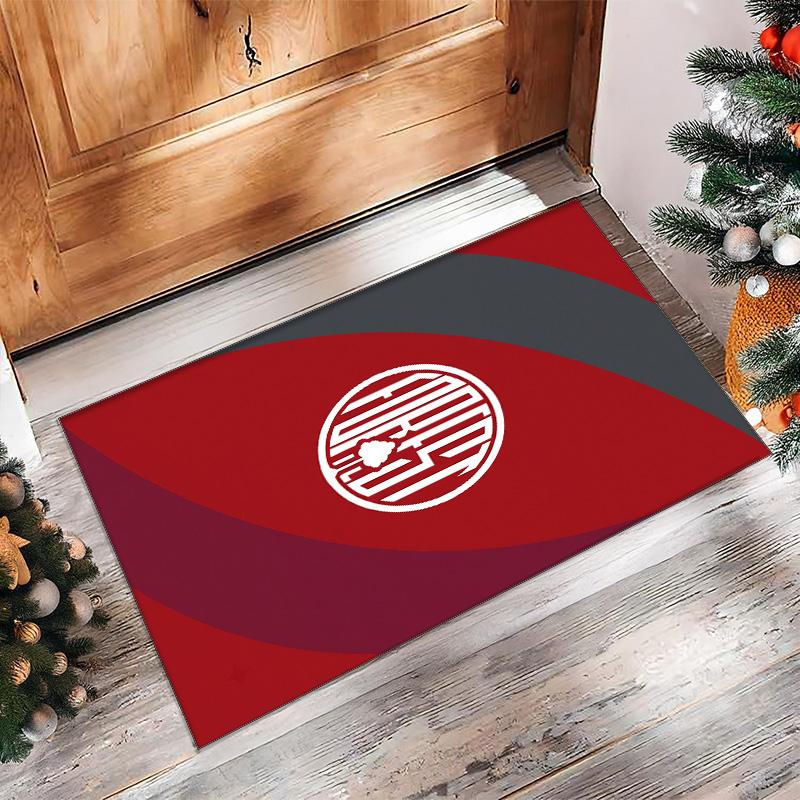 Tappeto in Velluto di Cristallo con Stampa Calcio Nottingham Forest, Comodo Assorbente d'Acqua Antiscivolo Tappeto per Pavimenti Interni