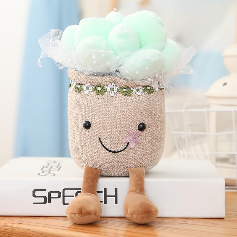 Creative Plush Tulip Succulent Ornaments – Fun Simulated Potted Decor for Home, Study, or Living Room