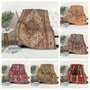 Bohemian Pattern Digital-printed Polyester Bedroom Velvet Flannel Cover Blanket Fleece Soft Sofa Cover Blankets for Beds