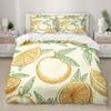 Watermelon Duvet Cover Set Fresh Fruit Pink Green Style Comforter Cover for Kids Girls Women Polyester Bedding Set King Size