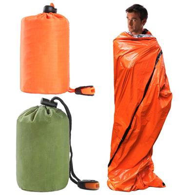 Emergency Sleeping Bag Portable Thermal Blanket Lightweight Waterproof Outdoor Camping Backpacking Hiking Adults Bivvy Sack Survival Gear