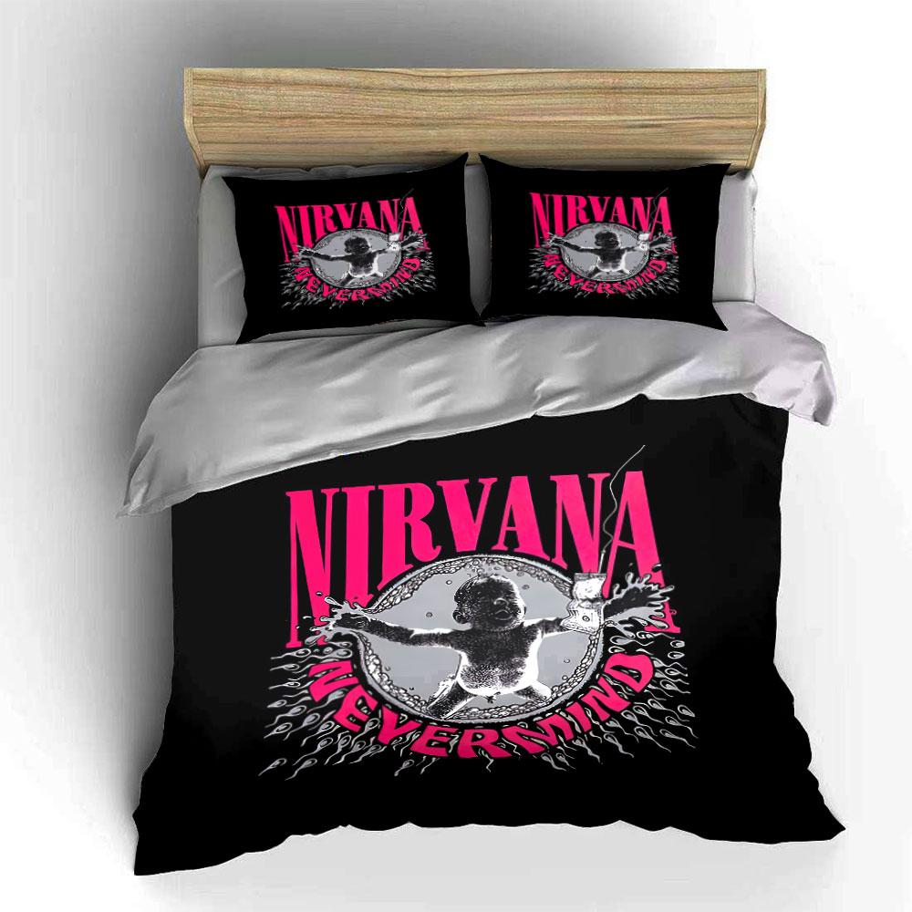 Nirvana Nevermind Album Art Bedding Duvet Cover Set Duvet Cover Pillowcases (1*Duvet Cover 2*Pillowcases, without duvet insert)
