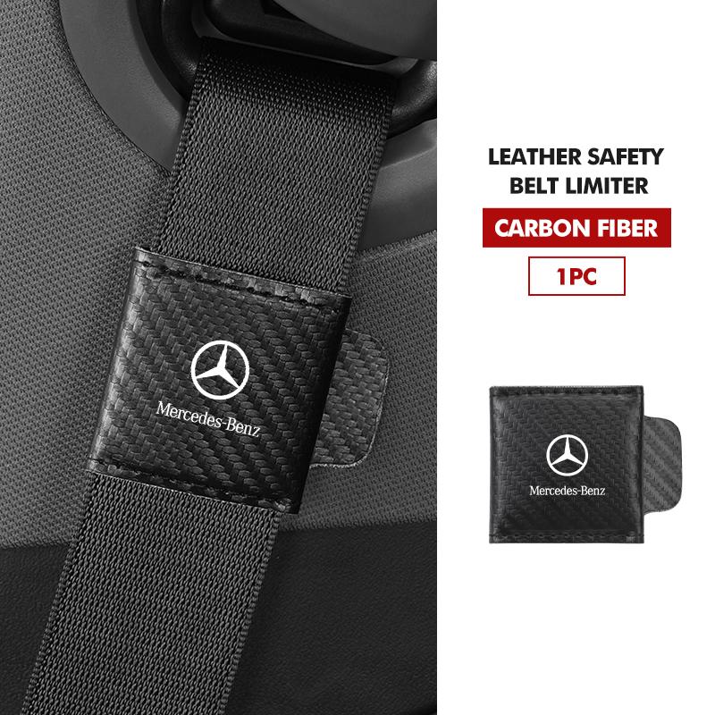 

GLC GLB Car Seat Belt Clip Safety Stopper Buckle Leathe Fixed Limiter For Mercedes Benz W202 W212 W126 W140 W168 W177 CLS GLE G