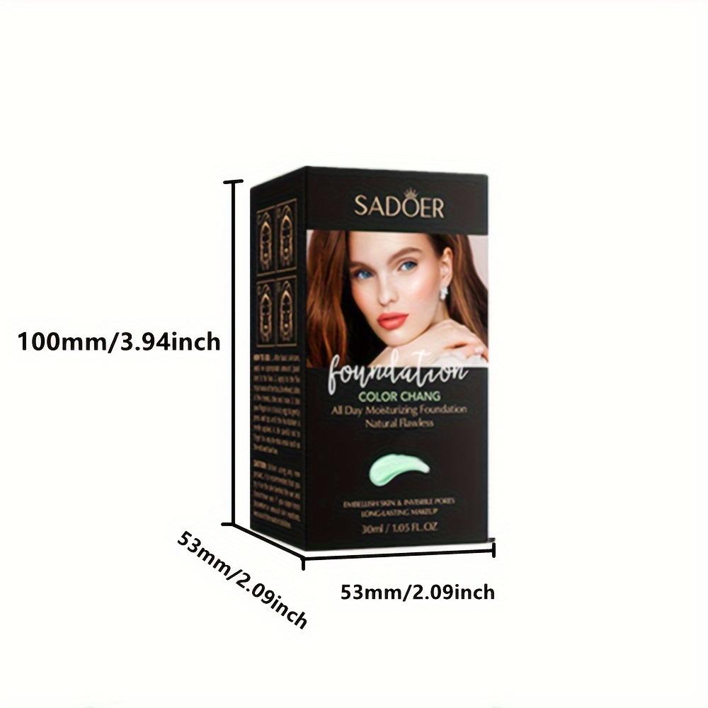 Měnící teplotu Korektorový make-up Přirozeně kryje nedokonalosti, Plně kryje tmavé kruhy pod očima a akné, Vodotěsný a rychleschnoucí tekutý make-up