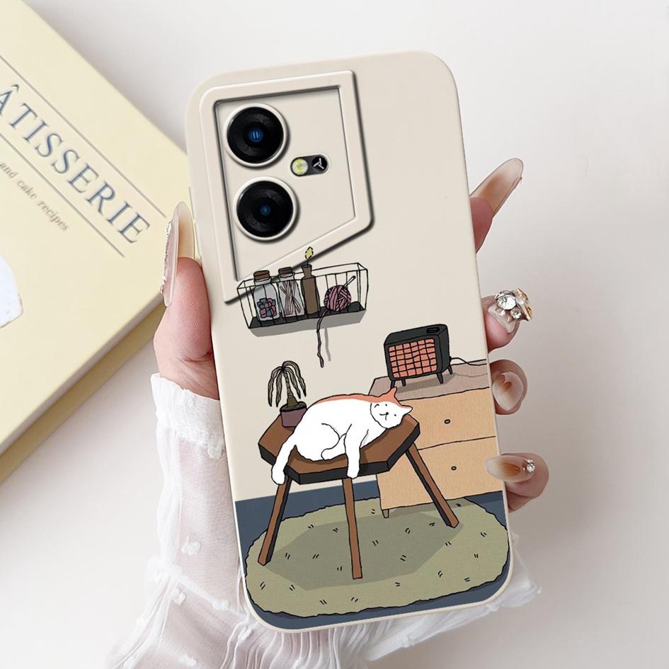 For Tecno Pova Neo Case LE6 LE6h Shockproof Cover Lovely Astronaut Liquid Silicone Bumper For Tecno Pova Neo 3 LH6n PovaNeo Etui