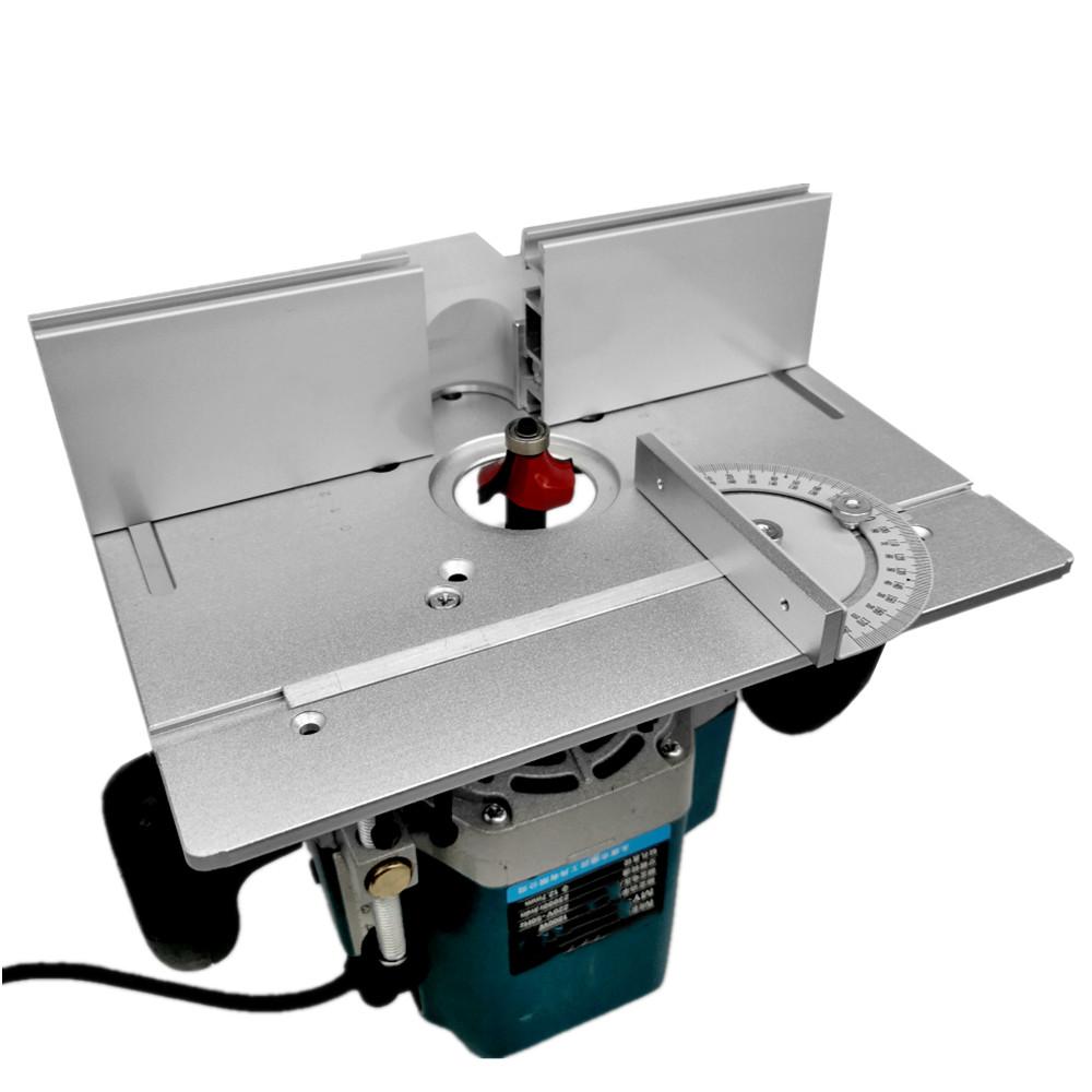 Multifunctional Aluminium Router Table Insert Plate Woodworking Electric Wood Router Flip Plate for Working Benches Router Plate