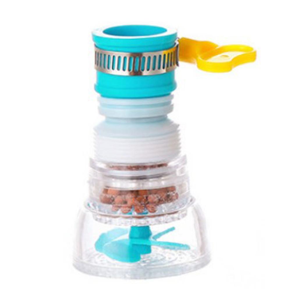 Faucet Filter Spatter Proof Expandable Rotatable Water Tap Filter for Bathroom Kitchen